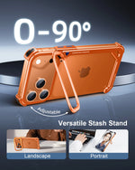 iPhone 17 Series 9-Shaped Minimalist Shockproof Bumper Case with Stand