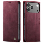 Leather Folio Wallet Case with Integrated Kickstand for iPhone 18 Series