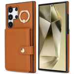 Protective Leather Wallet Case with Card Slots for Samsung Galaxy S24 Series