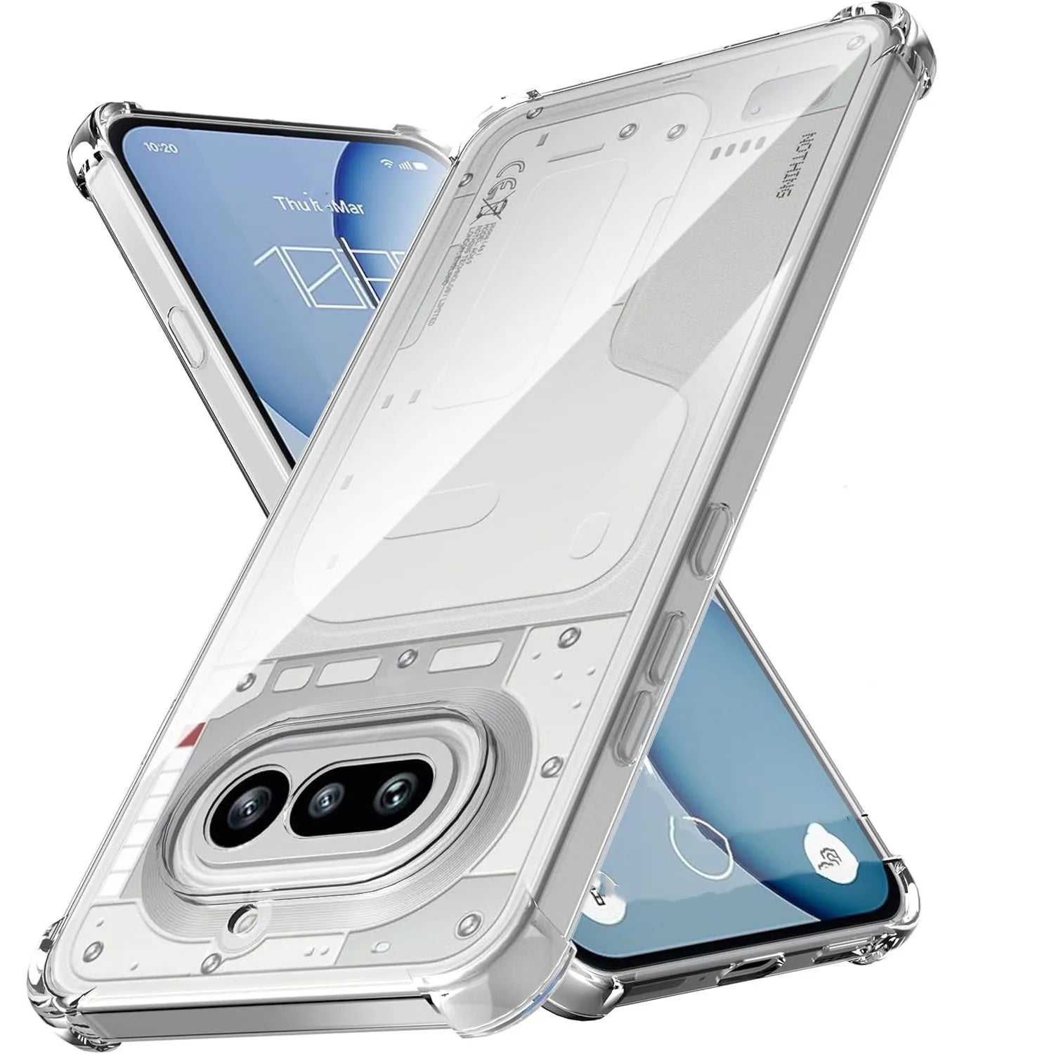 Four-Corner Shockproof Transparent TPU Case for Nothing Phone 4a