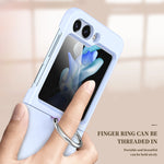 Samsung Galaxy Z Flip 6 Armor Case with Ring Holder and Matte Finish