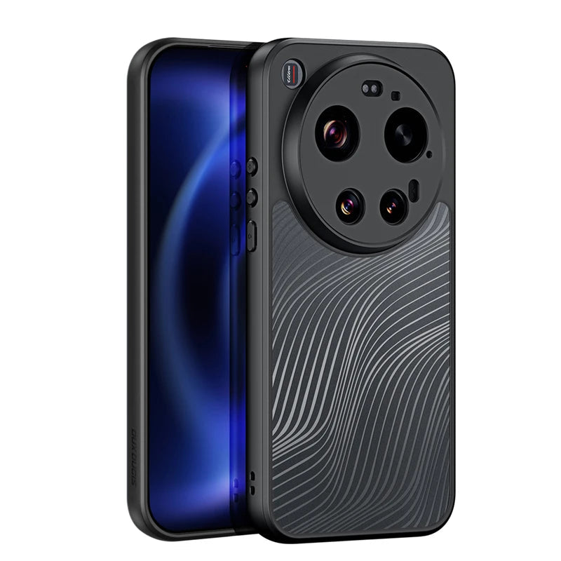 Xiaomi 17 Ultra Shockproof Case With Flowing Line Matte Design