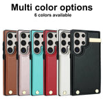 Premium PU Leather Wallet Case with Card Slot for Samsung Galaxy S24 Series