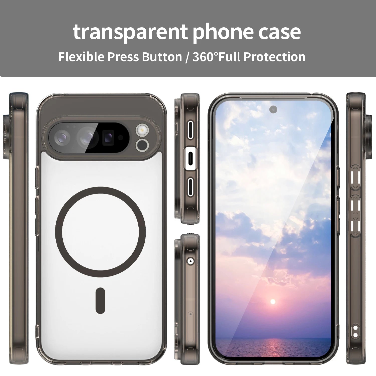 Premium Transparent Magnetic Case for Google Pixel 10 Series