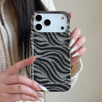 Zebra Print Glitter Case for iPhone 17 Series