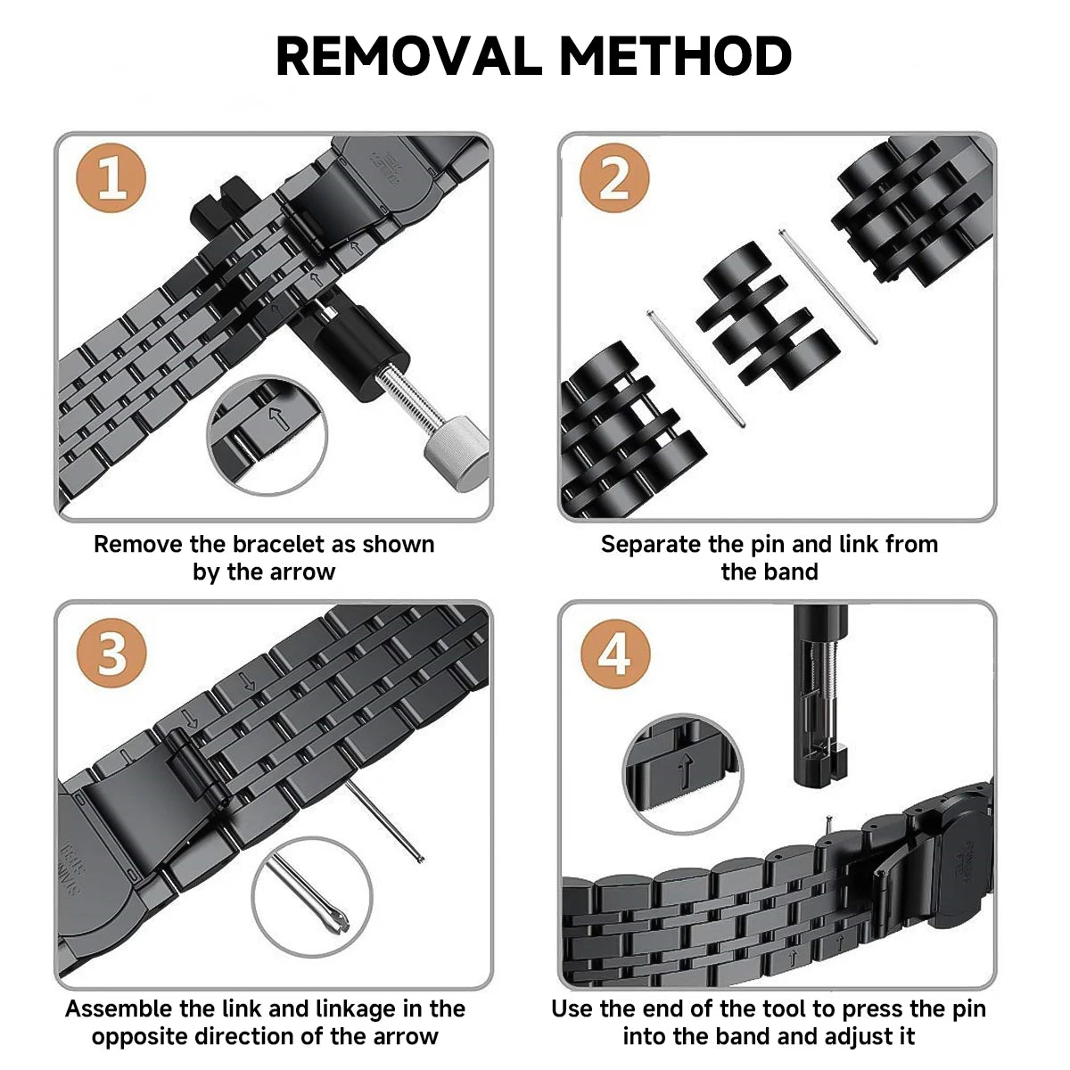 Stainless Steel Metal Strap for Samsung Galaxy Watch Ultra / Galaxy Watch Ultra (2025)