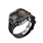 Luxury Stainless Steel Case & Silicone Strap Modification Kit for Apple Watch Series 10 (46mm)