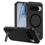 Military-Grade Protective Magnetic Case with Foldable Stand for Google Pixel 9 Series