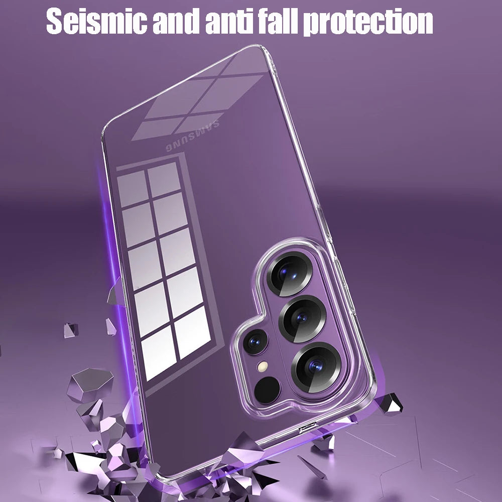 Clear TPU Case with Raised Bumper Protection for Samsung Galaxy S23 Series
