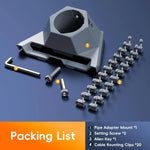 Adjustable 360° Starlink Gen 3 Bracket with Integrated Pipe Adapter Base