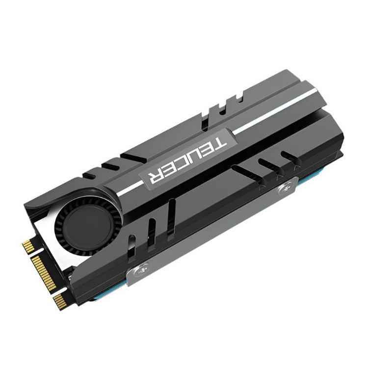 TEUCER M.2 NVMe SSD Heatsink with Active Cooling Fan