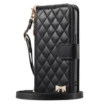 Crossbody Wallet Case Quilted Zip Pocket Card Holder for iPhone 17 Series