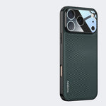 Premium Kevlar Carbon Fiber Grid Texture Case for iPhone 17 Series
