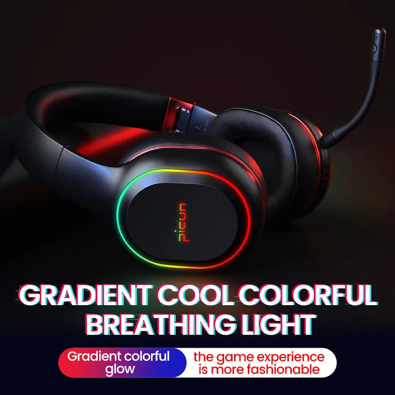 Picun P80X Wireless RGB Gaming Headset