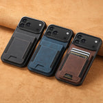 Premium PU Leather Wallet Case for iPhone 17 Series