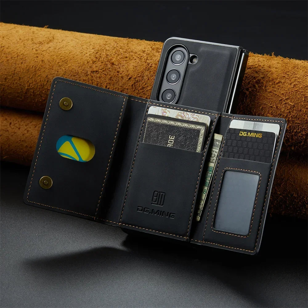 2-in-1 Detachable Leather Phone Case with Card Slot for Samsung Galaxy Z Fold 5