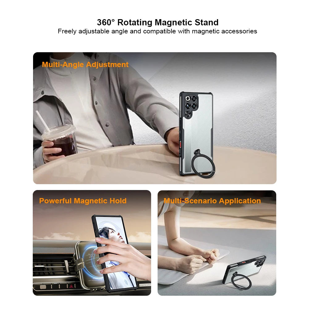 Shockproof Airbag Case with Magnetic Ring Stand for ZTE nubia Red Magic 9 Series