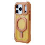 Frosted Translucent Shockproof MagSafe Armor Case with Kickstand for iPhone 17 Series