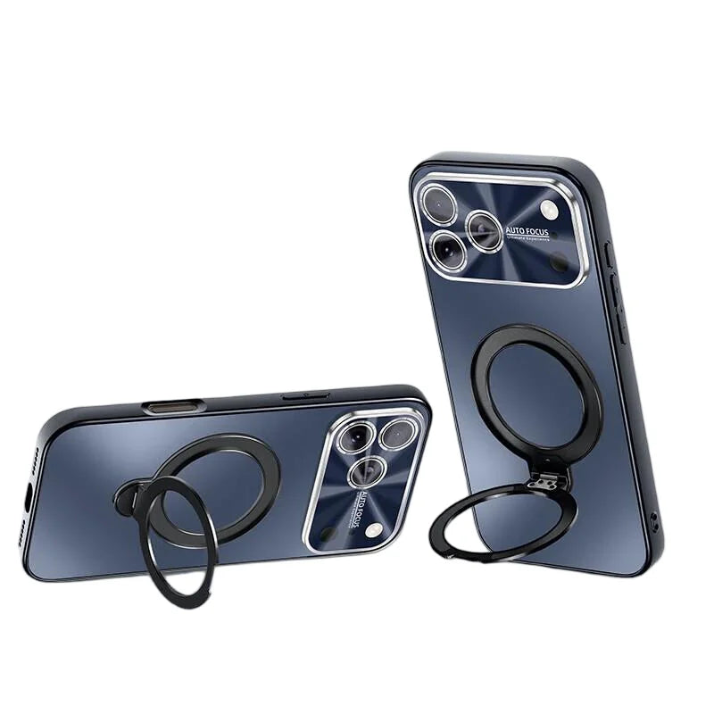 Luxury Business MagSafe Case with 360° Rotating Bracket for iPhone 17 Series