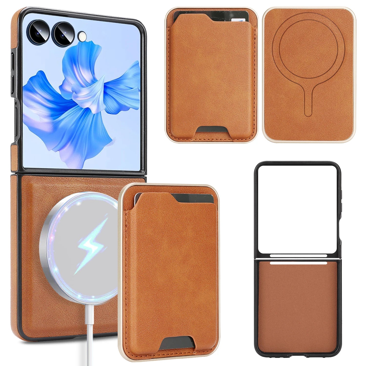 2-in-1 Magnetic Detachable Wallet Case for Samsung Galaxy Z Flip 7