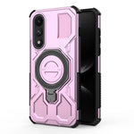 Rugged Protective Case with Metal Magnetic Holder Ring for OnePlus Nord 5