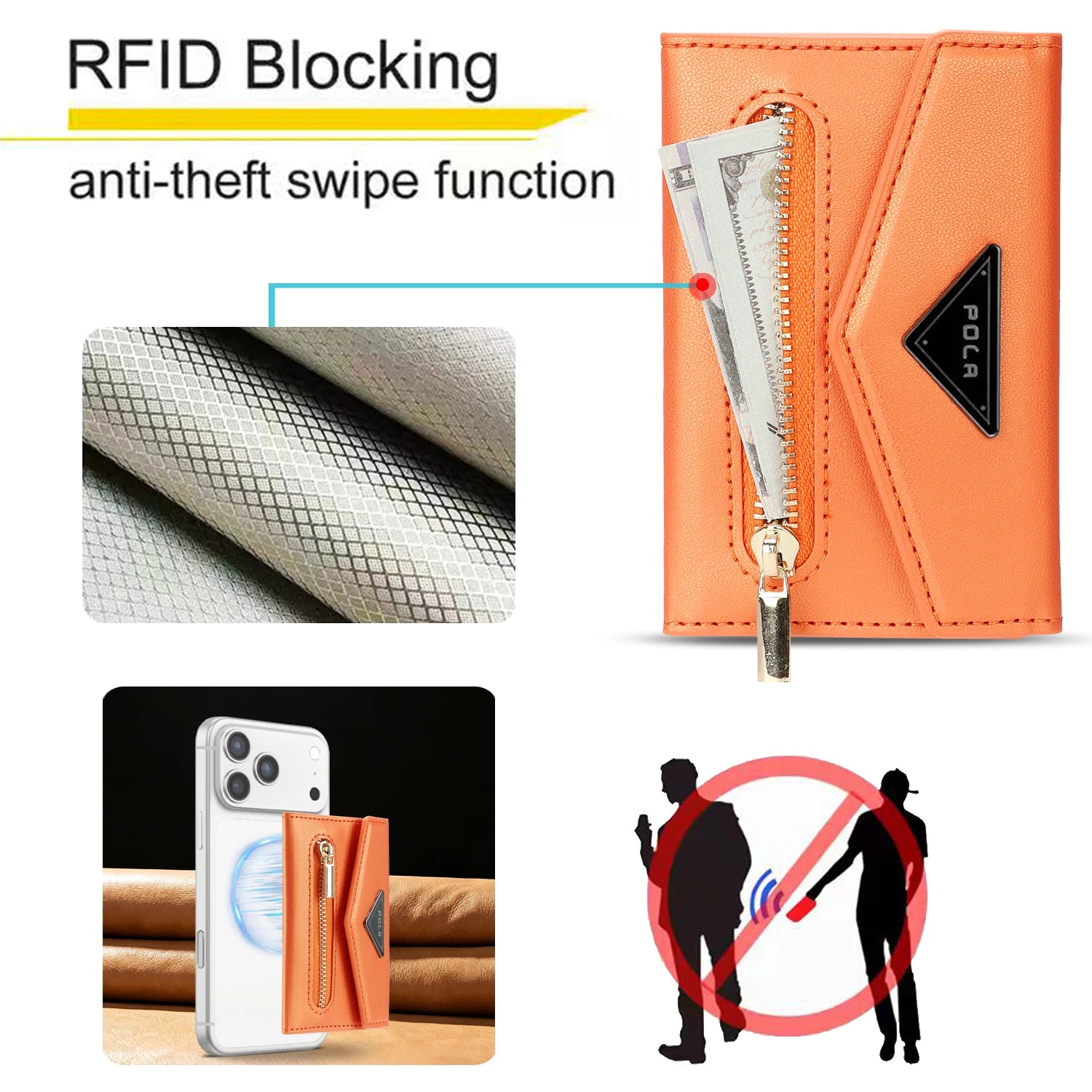 Premium Shockproof Leather MagSafe Case with Multi Card Wallet for iPhone 17 Series