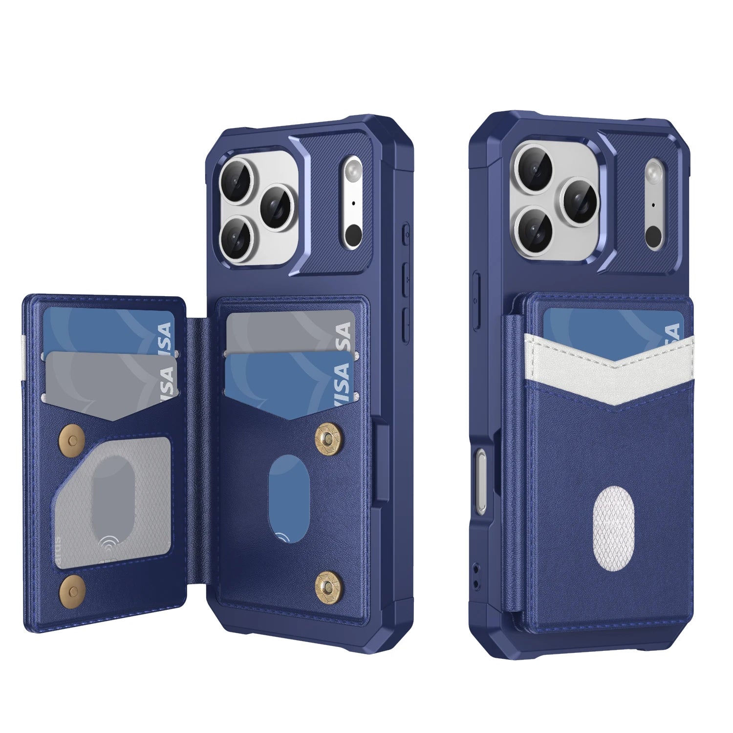 iPhone 17 Series Protective Leather Wallet Case