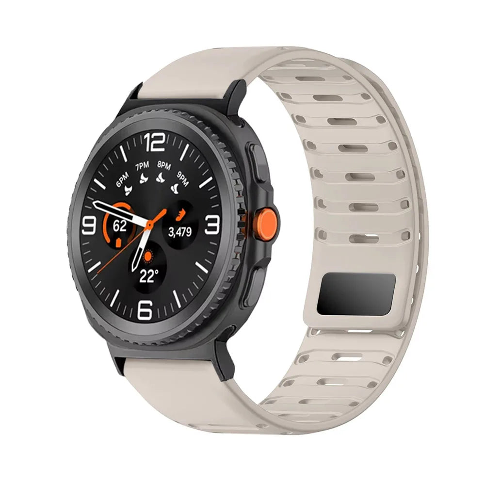 Breathable Magnetic Silicone Strap for Samsung Galaxy Watch 8 / Galaxy Watch 8 Classic