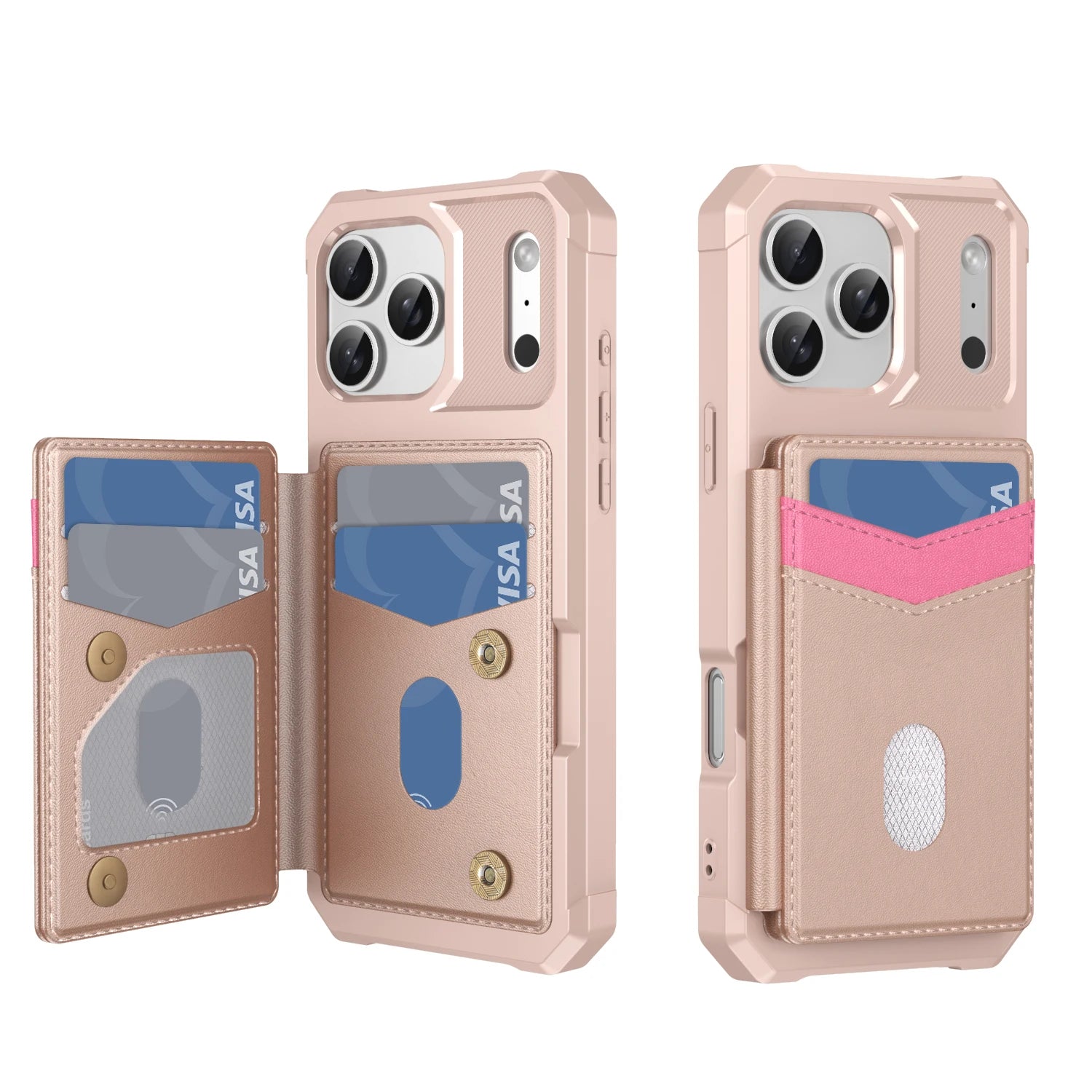 iPhone 17 Series Protective Leather Wallet Case