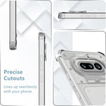 Four-Corner Shockproof Transparent TPU Case for Nothing Phone 4a