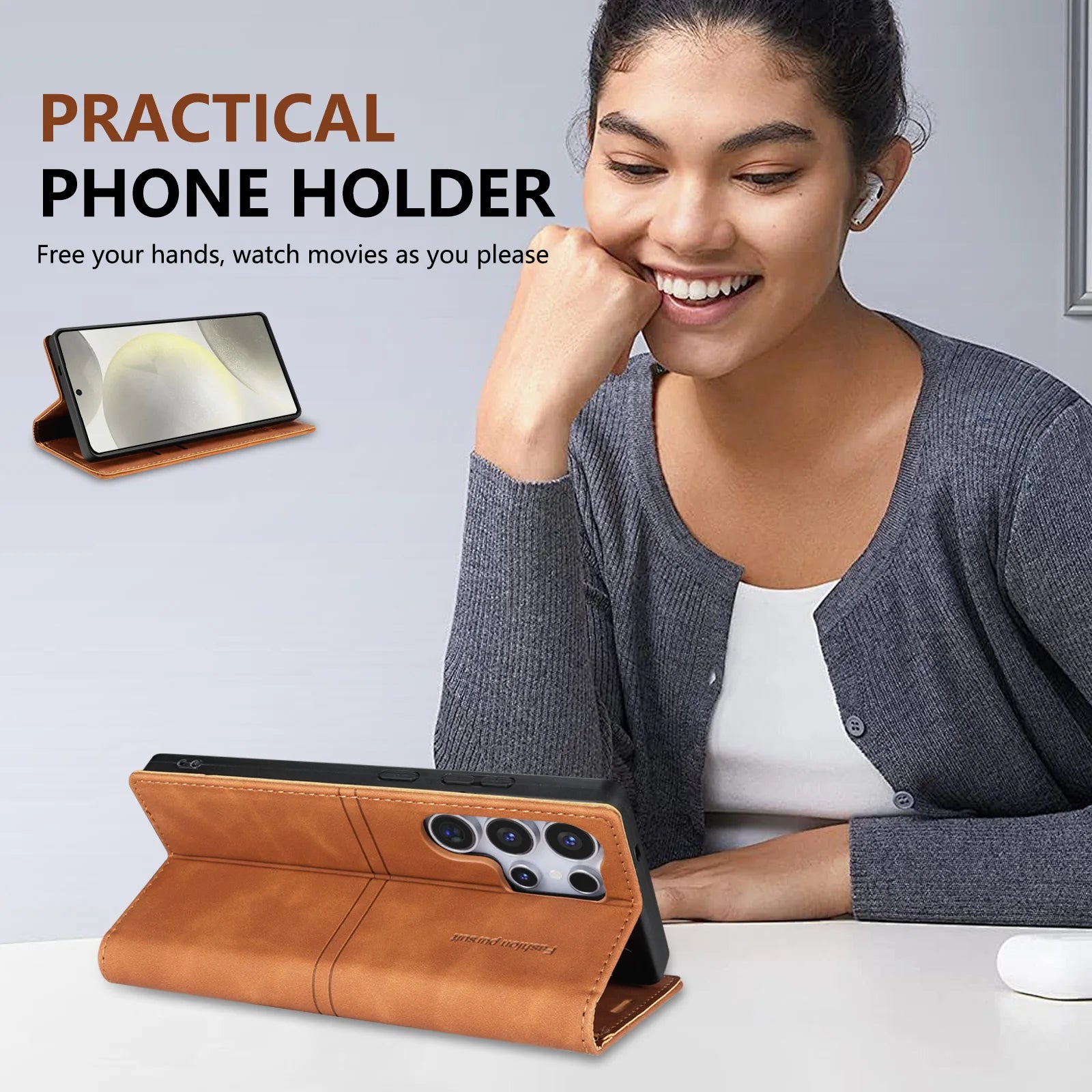 Business Flip Wallet Case with Card Slots for Samsung Galaxy S26 Series
