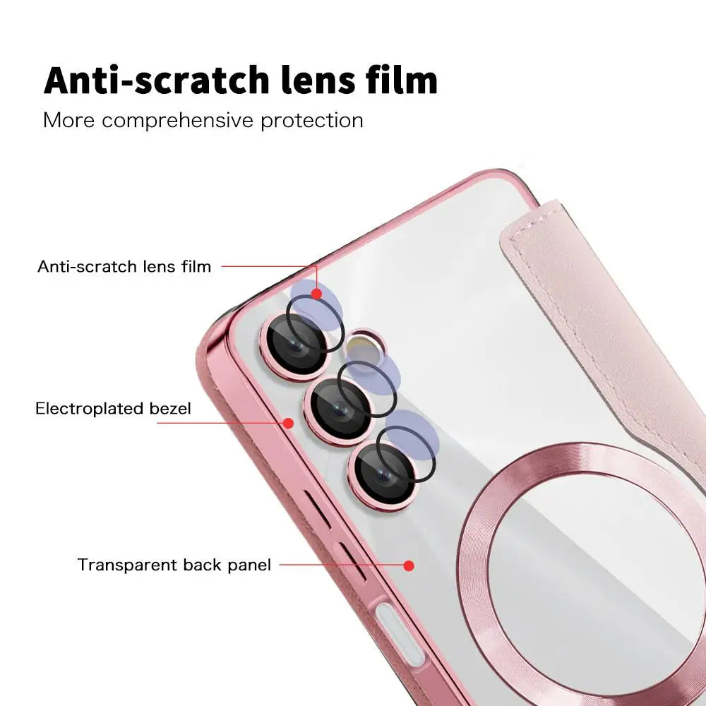 Protective Flip Magnetic Leather Case for Samsung Galaxy A36