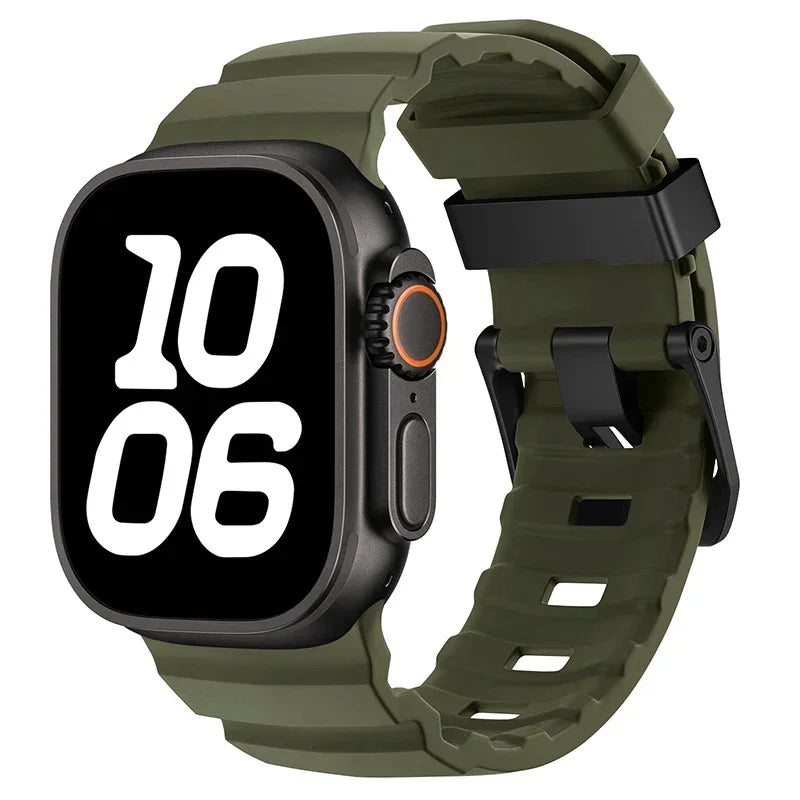 Durable Silicone Sport Strap for Apple Watch
