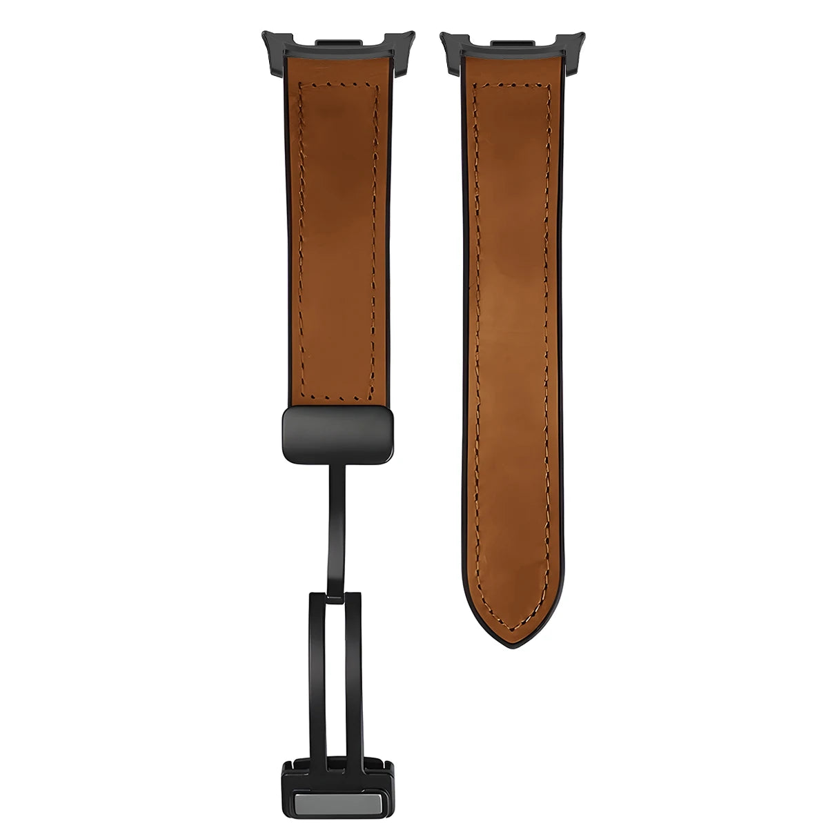 Hybrid Leather Silicone Bracelet for Samsung Galaxy Watch 8 / Galaxy Watch 8 Classic