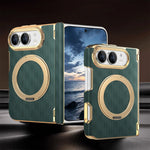Shockproof MagSafe Case with 360° Rotating Ring Stand for iPhone Duo