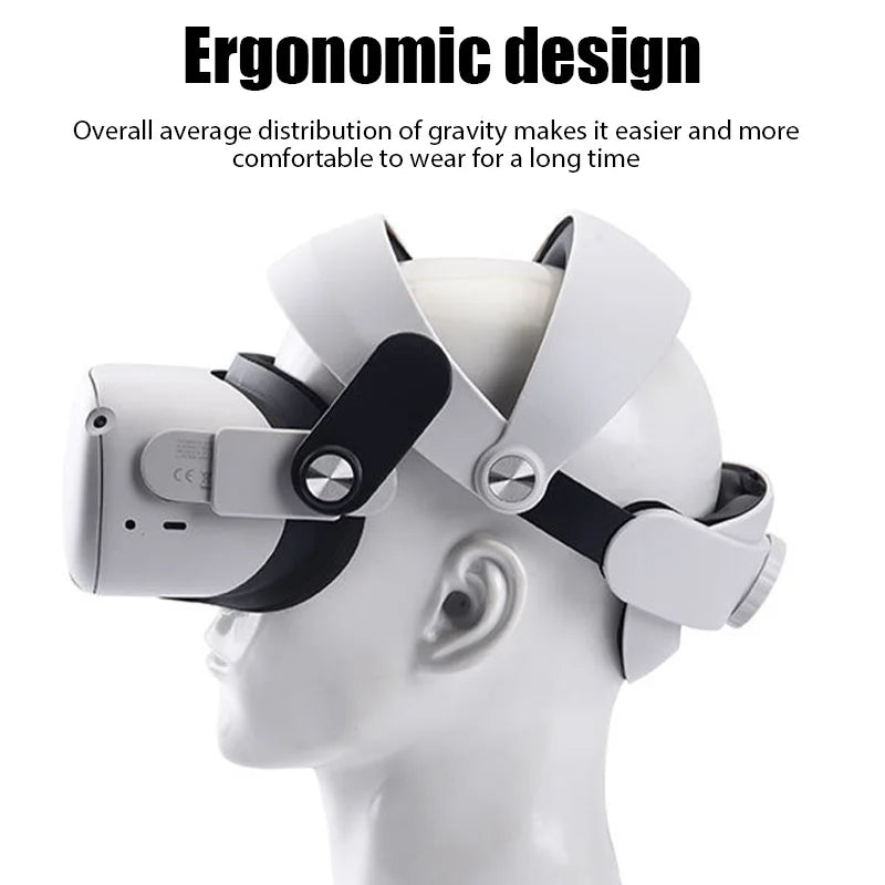 Comfort-Enhancing Adjustable Head Strap for Meta Quest 2 VR Headset
