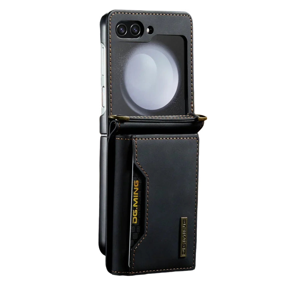 Card Holder Crossbody Lanyard Wallet Leather Phone Case for Samsung Galaxy Z Flip 5