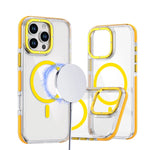 iPhone 16 Series Colorful Transparent MagSafe Case with Aluminum Buttons