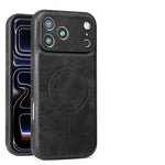 Shockproof Leather MagSafe Case for iPhone 17 Series