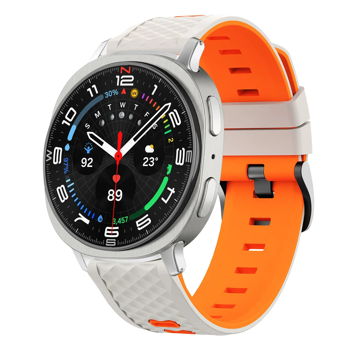 Breathable Quilted Silicone Watch Band with Ventilation Holes for Samsung Galaxy Watch 8 & Galaxy Watch 8 Classic