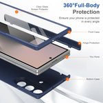 Durable Magnetic Frosted Case with Hinge Protection for Samsung Galaxy Z Fold 6