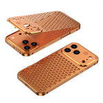 Metal Heat Dissipation Case with Textured Dot Surface for iPhone 18 Series