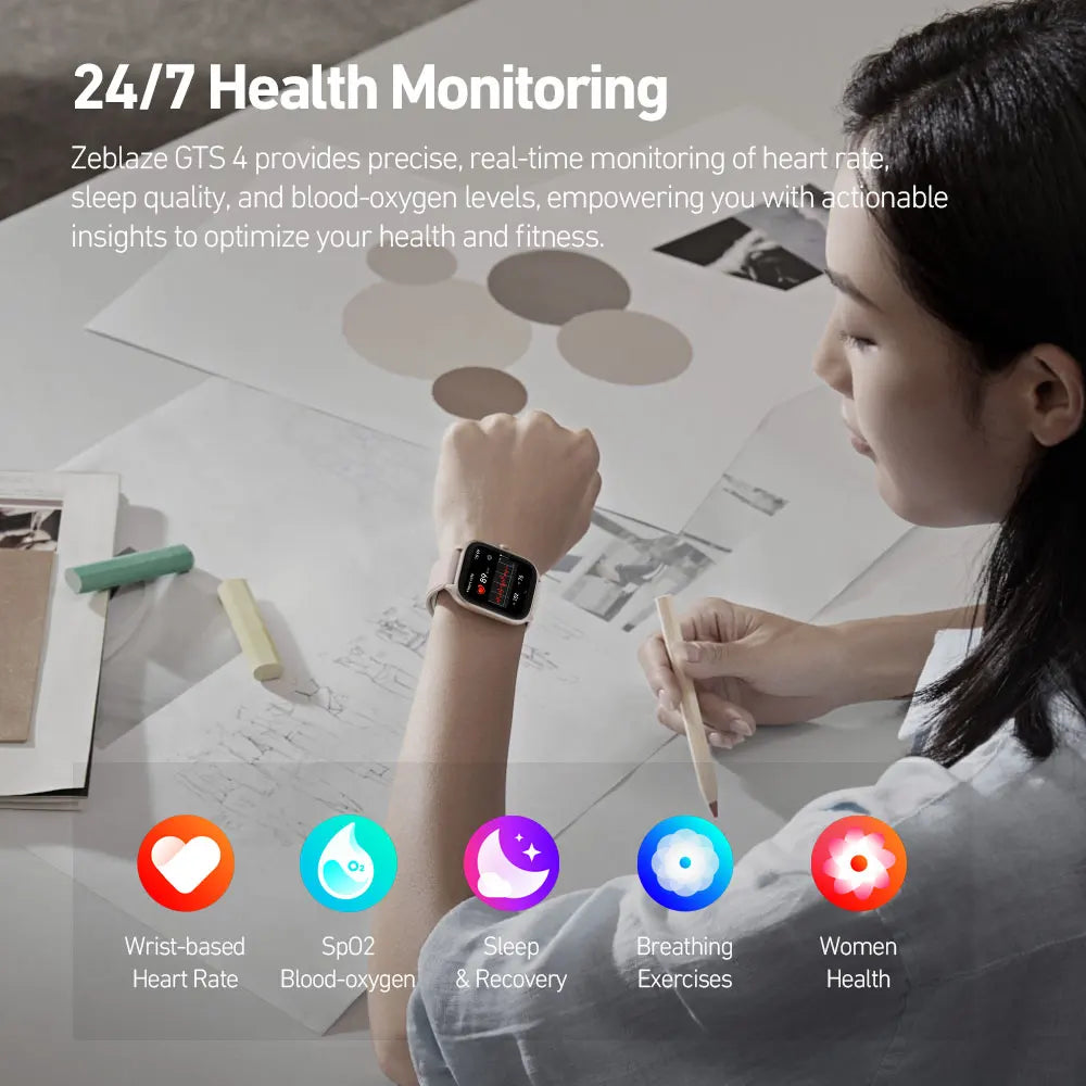 Zeblaze GTS 4 1.94″ AMOLED Smartwatch