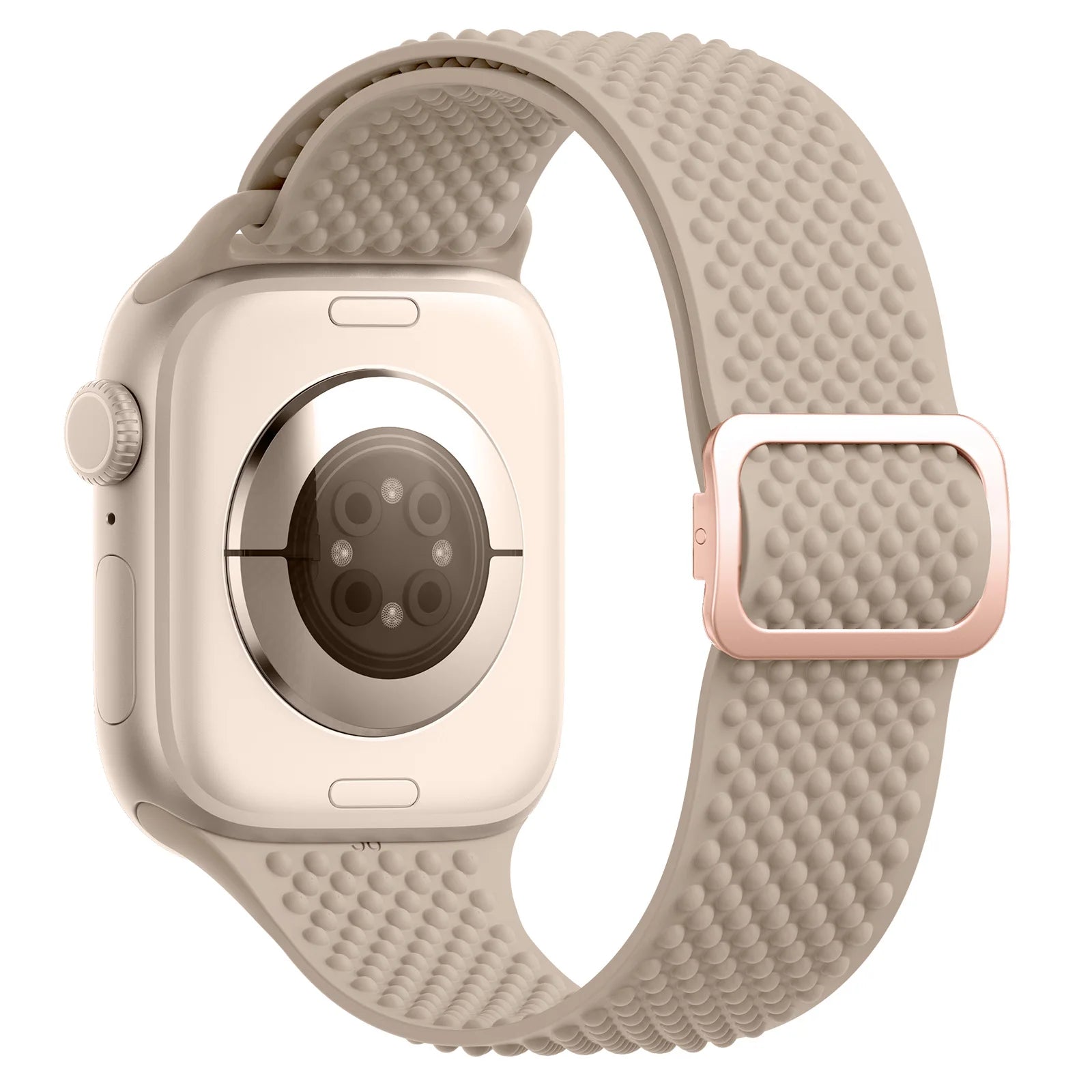Silicone Sport Band with Adjustable Buckle for Apple Watch