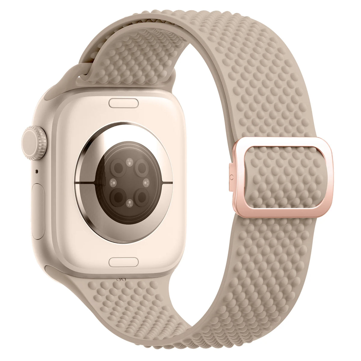 Silicone Sport Band with Adjustable Buckle for Apple Watch