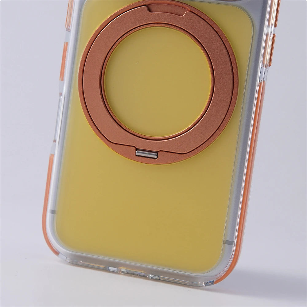 Shockproof MagSafe Case with 360° Rotatable Ring Stand for iPhone 18 Series