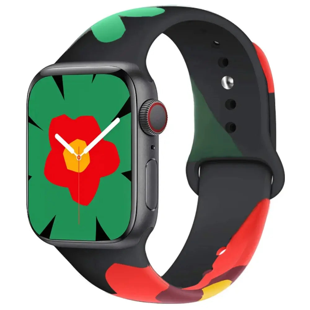 Printed Silicone Strap for Apple Watch