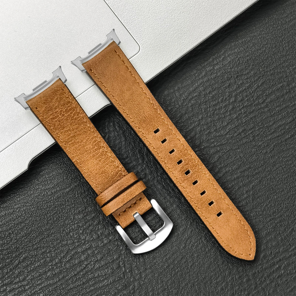 Premium Leather Watch Band Compatible With Galaxy Watch 6 & Galaxy Watch 6 Classic