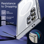Premium Shockproof Transparent Magnetic Case for Samsung Galaxy S25 Series
