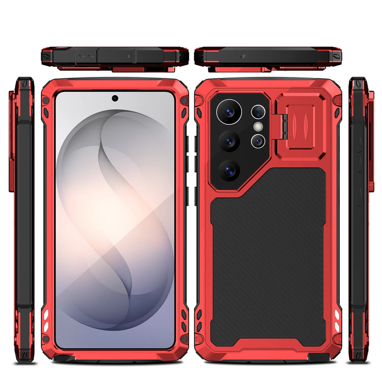 Shockproof Armor Case with Camera Lens Cover for Samsung Galaxy S24 Ultra